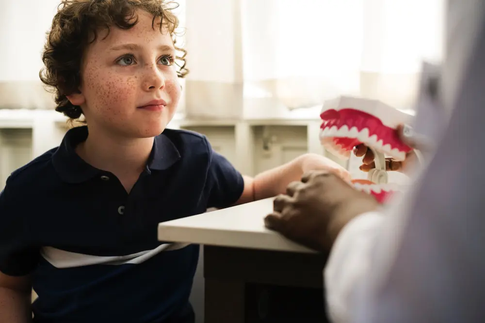 Kids doing an Orthodontic checkup